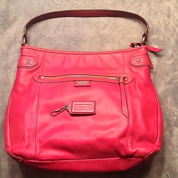 0602. EUC ~ COACH ~ Daisy Magenta Leather ~ LargeTote/Shoulder Bag Style #F23973 - Picture 1 of 9